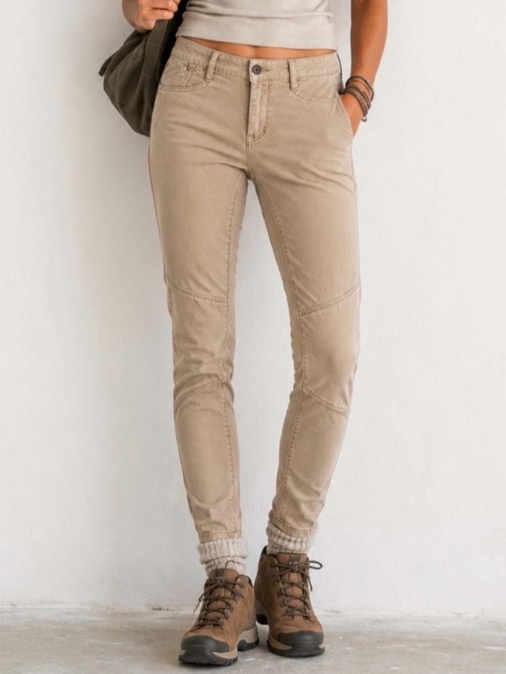 Levi’s Bold Curve Khaki Moto Utility Pants Size 26 Y2K Skinny Fit
